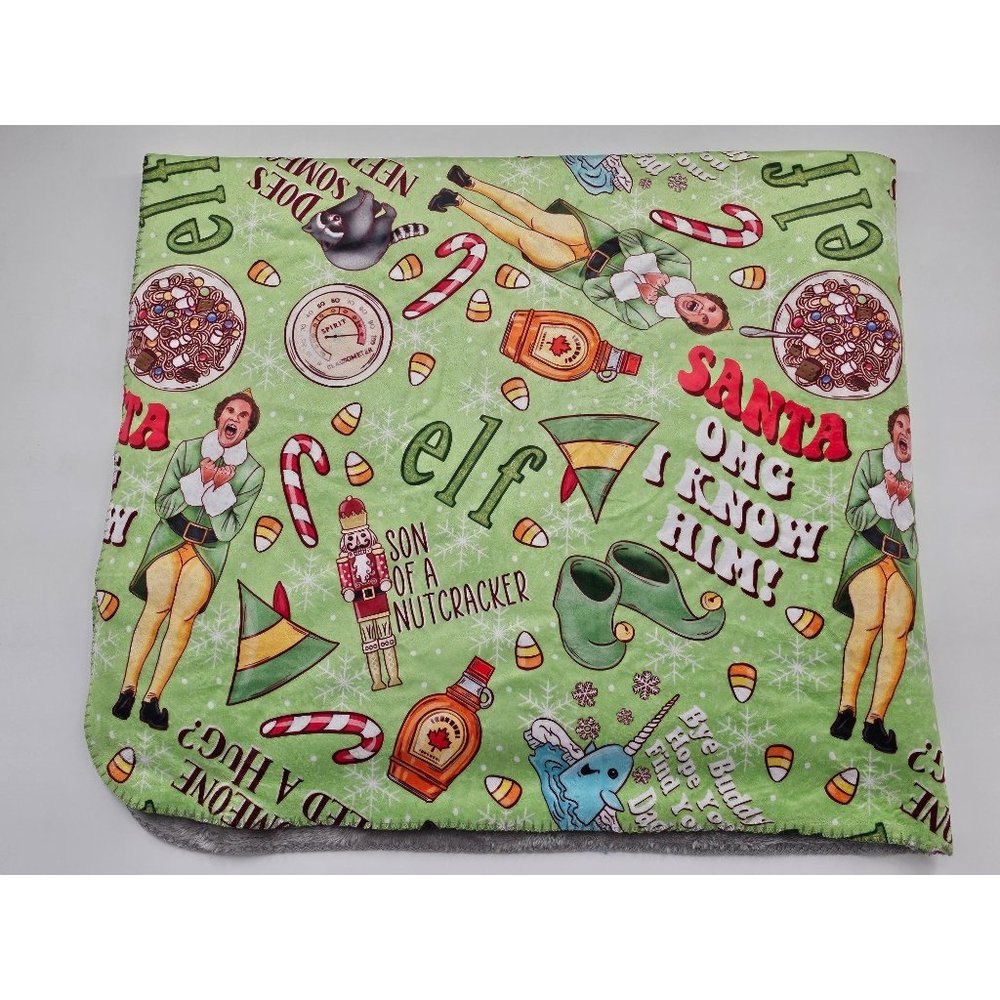 NEW!!! SHOWSTOPPERS Ninny‎ Muggins 50x60 Gray Sherpa Blanket